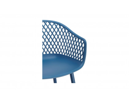 Moe's Piazza Contemporary Outdoor Chair Set of 2 - Blue