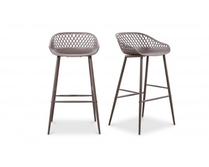 Moe's - Piazza Contemporary Outdoor Barstool Set of 2