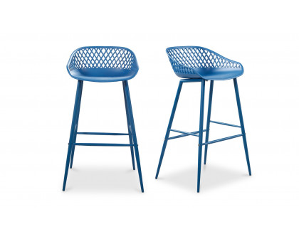 Moe's - Piazza Contemporary Outdoor Barstool Set of 2