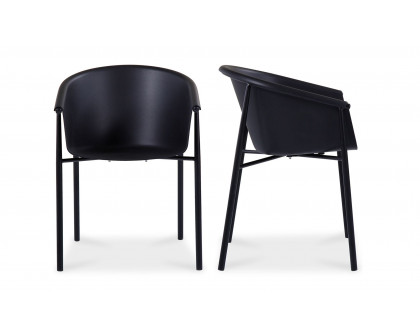 Moe's - Shindig Contemporary Dining Chair Set of 2 in Black