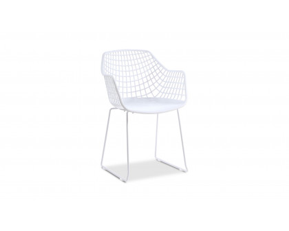 Moe's Honolulu Contemporary Chair Set of 2 - White