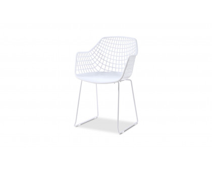 Moe's Honolulu Contemporary Chair Set of 2 - White