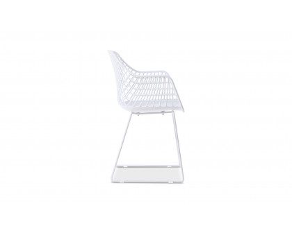 Moe's Honolulu Contemporary Chair Set of 2 - White