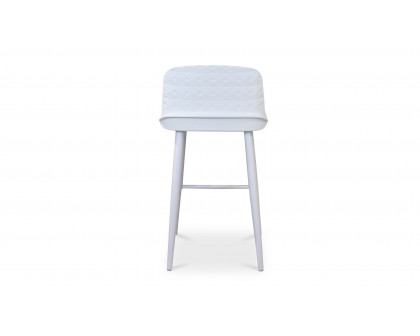 Moe's Looey Contemporary Counter Stool Set of 2 - White