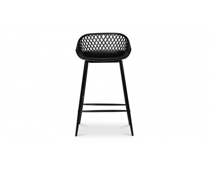 Moe's Piazza Contemporary Counter Stool Set of 2 - Black