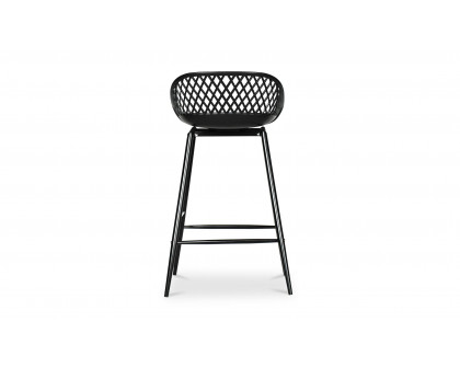 Moe's Piazza Contemporary Counter Stool Set of 2 - Black