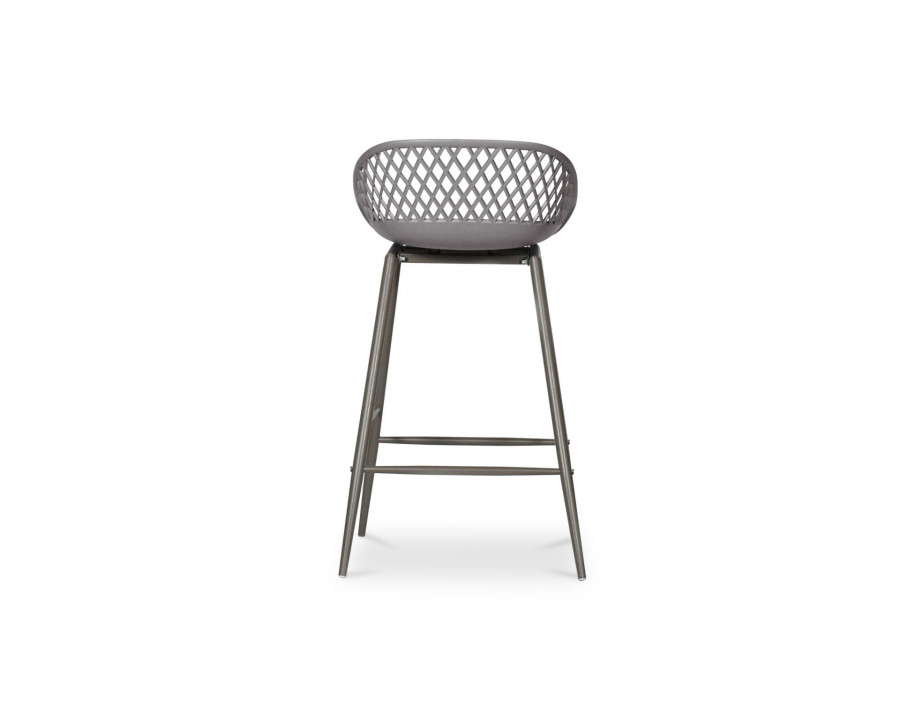 Moe's Piazza Contemporary Counter Stool Set of 2 - Gray