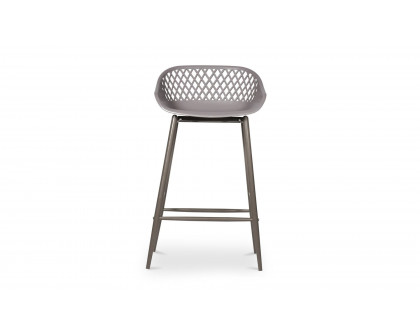 Moe's Piazza Contemporary Counter Stool Set of 2 - Gray