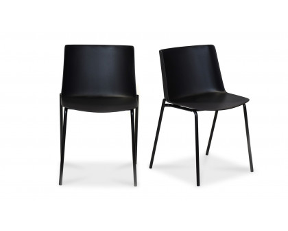 Moe's Silla Contemporary Dining Chair Set of 2 - Black