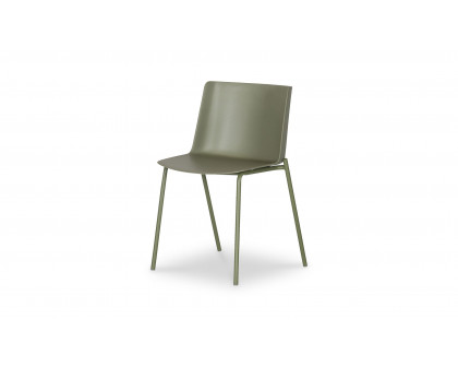 Moe's Silla Contemporary Dining Chair Set of 2 - Sage Green