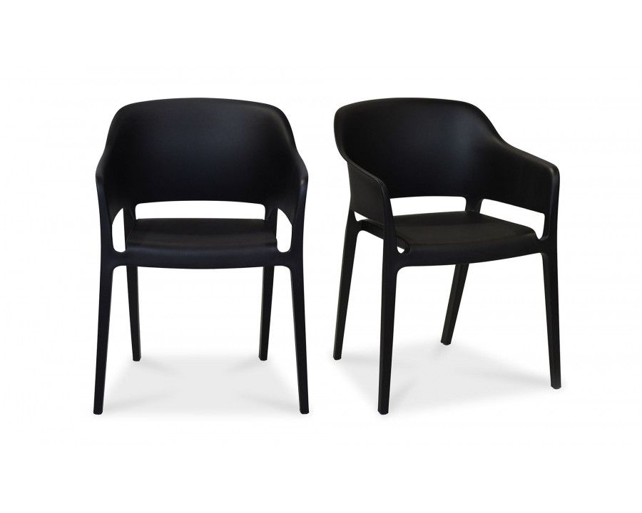 Moe's Faro Modern Dining Chair Set of 2 - Black