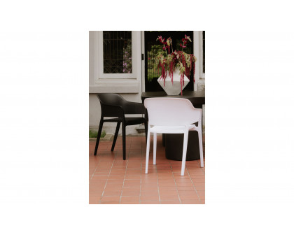 Moe's Faro Modern Dining Chair Set of 2 - White