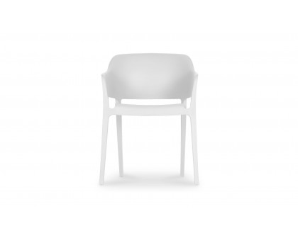 Moe's Faro Modern Dining Chair Set of 2 - White