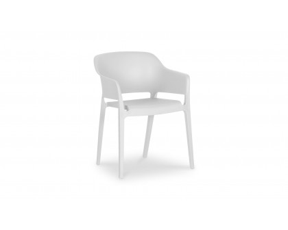 Moe's Faro Modern Dining Chair Set of 2 - White