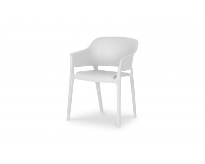 Moe's Faro Modern Dining Chair Set of 2 - White