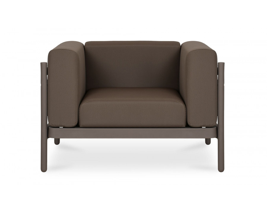 Moe's - Suri Contemporary Outdoor Lounge Chair in Taupe