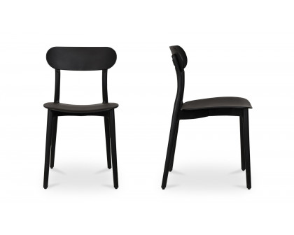 Moe's Kent Modern Dining Chair Set of 2 - Black