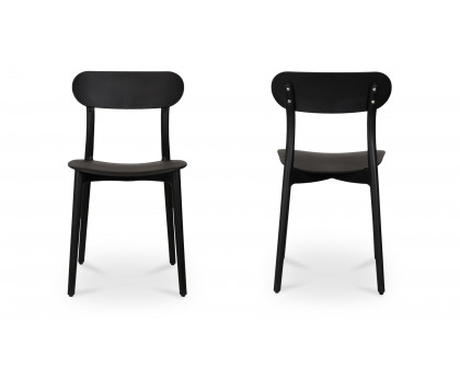 Moe's Kent Modern Dining Chair Set of 2 - Black