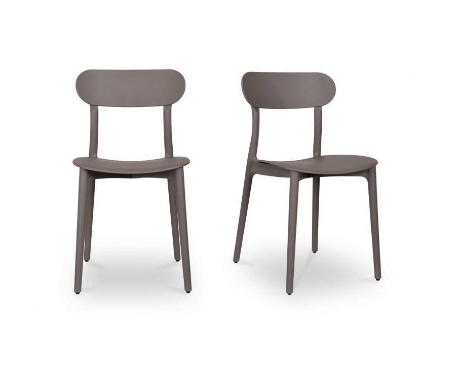 Moe's Kent Modern Dining Chair Set of 2 - Taupe