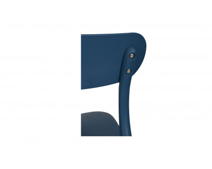 Moe's Kent Modern Dining Chair Set of 2 - Navy