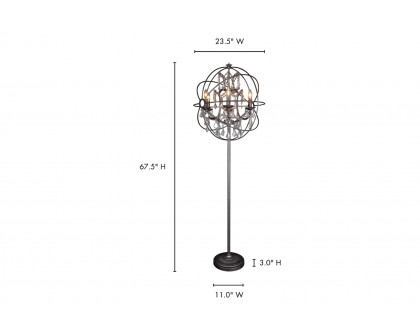 Moe's - Adelina Floor Lamp in Brown