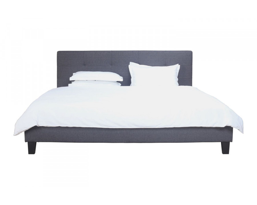 Moe's Eliza Contemporary Queen Size Bed - Dark Gray