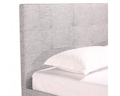 Moe's Eliza Bed - Light Gray, Queen