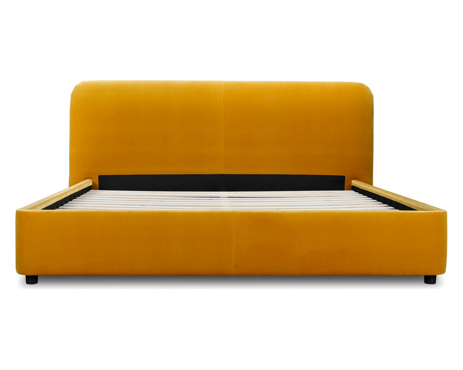 Moe's Samara Bed - Yellow, Queen