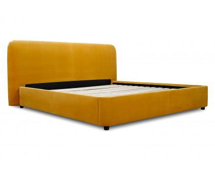 Moe's Samara Bed - Yellow, Queen