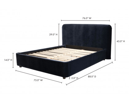 Moe's™ Samara Bed - Blue, Queen