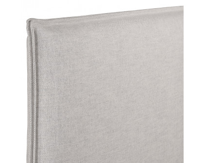 Moe's Luzon Bed - Light Gray, Queen