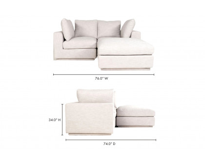 Moe's - Justin Nook Modular Sectional in Beige