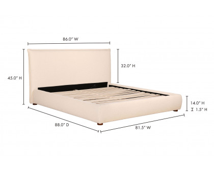 Moe's™ Recharge Bed - White, King