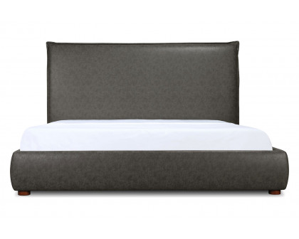 Moe's Luzon Bed Tall Headboard - Slate, Queen