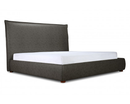 Moe's Luzon Bed Tall Headboard - Slate, Queen