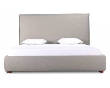 Moe's Luzon Bed Tall Headboard - Graystone, Queen