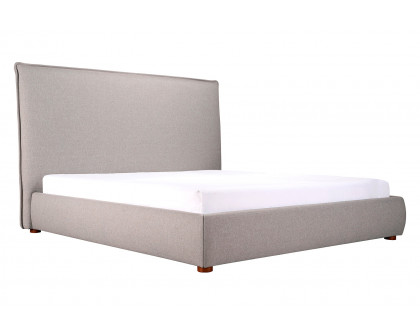 Moe's Luzon Bed Tall Headboard - Graystone, Queen