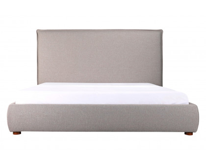 Moe's Luzon Bed Tall Headboard - Graystone, Queen