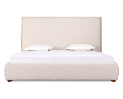 Moe's Luzon Bed Tall Headboard - Wheat, Queen