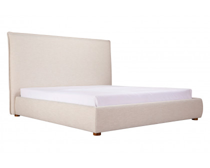 Moe's Luzon Bed Tall Headboard - Wheat, Queen