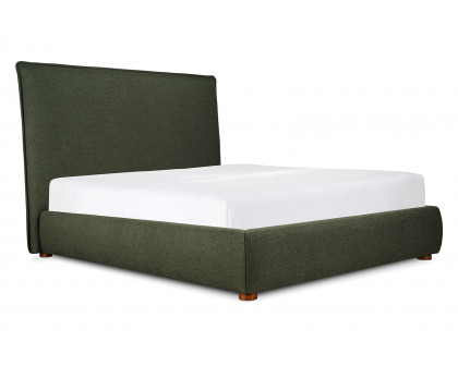 Moe's Luzon Bed Tall Headboard - Deep Forest, King