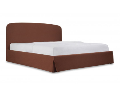 Moe's Joan Contemporary Queen Size Storage Bed - Rust