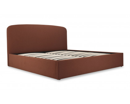 Moe's Joan Contemporary Queen Size Storage Bed - Rust