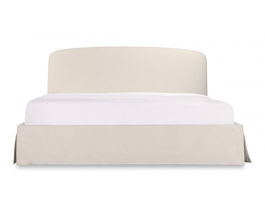 Moe's Joan Contemporary Queen Size Storage Bed - Cream