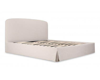 Moe's Joan Contemporary Queen Size Storage Bed - Cream