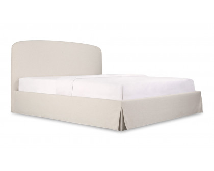 Moe's Joan Contemporary Queen Size Storage Bed - Cream