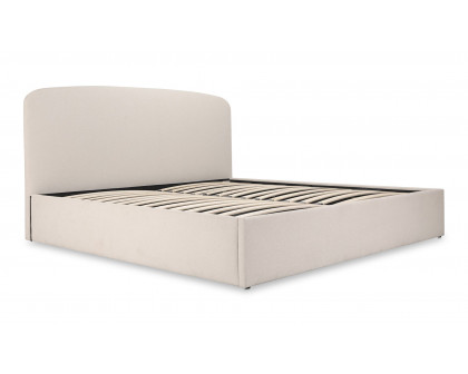 Moe's Joan Contemporary Queen Size Storage Bed - Cream