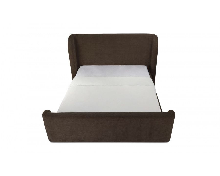 Moe's Sophia Contemporary Queen Size Bed - Brown