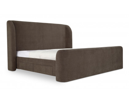 Moe's Sophia Contemporary Queen Size Bed - Brown