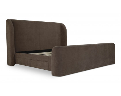 Moe's Sophia Contemporary Queen Size Bed - Brown